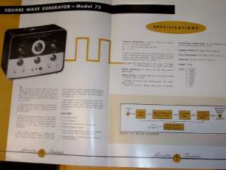 Vtg Measurements Corp Catalog~72 Square Wave Generator  