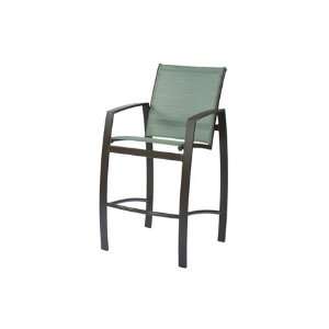   Cast Aluminum Arm Patio Bar Stool Nickel Finish Patio, Lawn & Garden