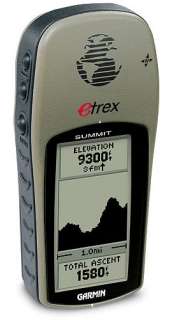 The Garmin eTrex Summit is a simple, compact GPS device. View larger 