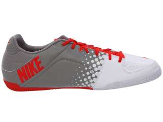 Nike5 Youth Elastico Indoor Soccer Shoes Max Orng/Medium Grey/White 