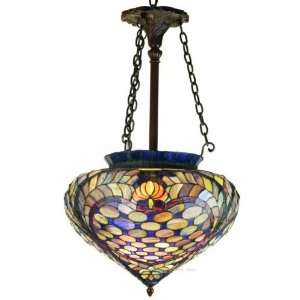 Anastasia Tiffany Stained Glass Inverted Pendant Lighting Fixtures 16 