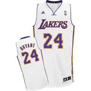 Los Angeles Lakers Kobe Bryant White Adidas Swingman Jersey sz 4XL 