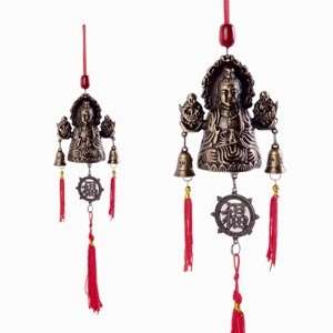 Bell Chime   Kwan Yin Blessing Brass 40002 CS  