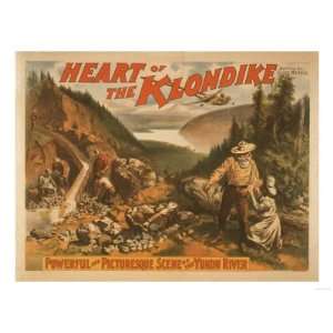 Heart of the Klondike Gold Mining Theatre Poster No.2 Giclee Poster 
