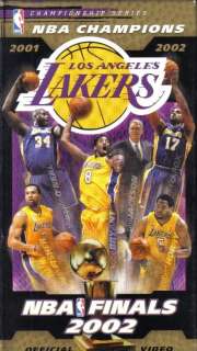VHS NBA FINALS 2002 LOS ANGELES LAKERS CHAMPIONS  