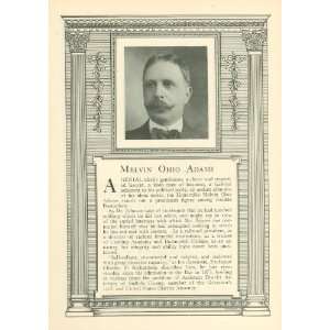  1910 Print Bostonian Melvin Ohio Adams 