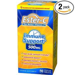 Ester C The Better Vitamin C, 500 mg, 90 Coated Tablets 