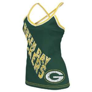   Sports Reebok Womens Green Bay Packers Cheer Tank