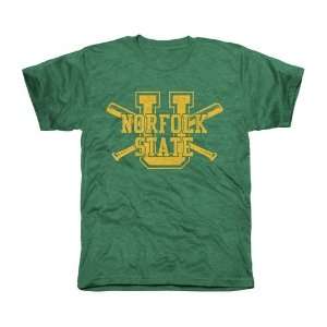   Spartans Cross Sticks Tri Blend T Shirt   Green