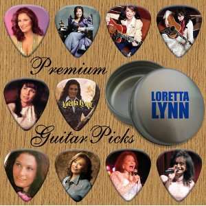  Loretta Lynn 10 Premium Guitar Picks In Tin (0) Musical 