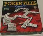 Poker Tiles Family Board Game MasterPieces 2005 Ages 12 and Up