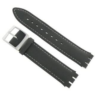  Hirsch 20mm Watch Band For Swatch Chrono David Red Rubber 