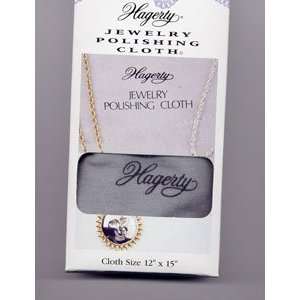  Hagerty 12 by 15 inch Silver Jewelry Polishing Cloth, Gray 