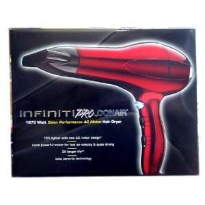  Infinity Pro by Conair 1875 watt Hair Dryer   Red Beauty