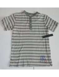 DKNY Boys 3 Button Fashion Shirt Size Large Color Wild Dove