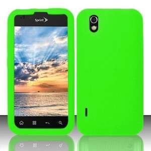   Green Rubber SILICONE Skin Soft Gel Case Phone Cover for LG Marquee