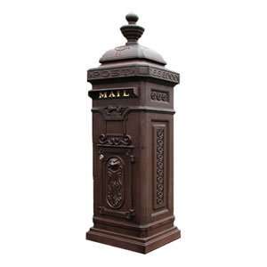  Ecco E8RB Victorian Tower Mailboxes in Rust Brown