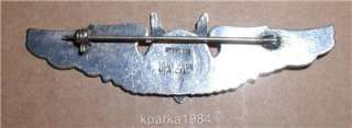 WW2 AIR CORP AERIAL GUNNER WINGS   3 STERLING   MOODY  