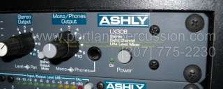 ASHLY LX308 Stereo Eight Channel Line Level Mixer LX 308  