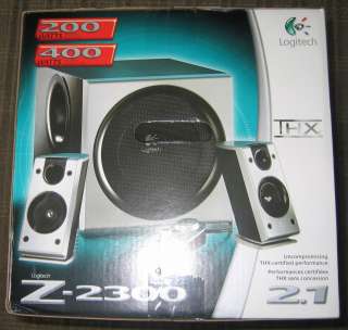NEW Unopened Logitech Z 2300 THX Certified 2.1 Speaker System with 