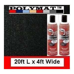 2 (313) Glue + 20ft *4ft Wide Polymat Black Speaker Box 