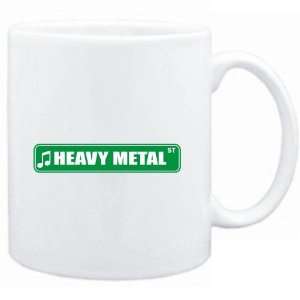    Mug White  Heavy Metal STREET SIGN  Music