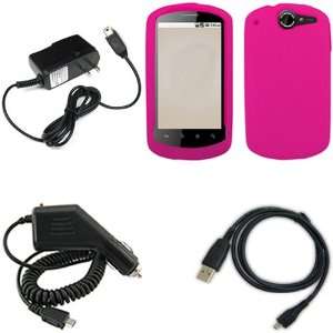  iFase Brand Huawei U8800/Impulse 4G Combo Solid Hot Pink 