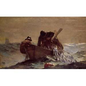   Oil Reproduction   Winslow Homer   32 x 20 inches   The Herring Net