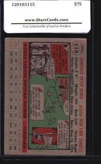 1956 Topps Baseball #110 Yogi Berra (Yankees) STX 5 EX  