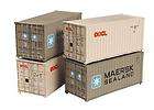   Bachmann FOUR 20 Containers ( 2 OCL & 2 Maersk Sealand ) 379 351