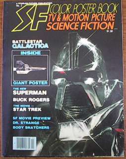 1978 SF Color Poster Book Magazine #2  Battlestar/Trek  