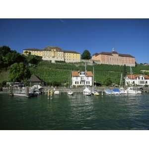 Richly Decorated Buildings Above the Harbour on Lake Constance, Baden 