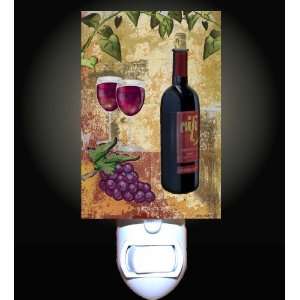  Grapes and Red Wine Decorative Night Light