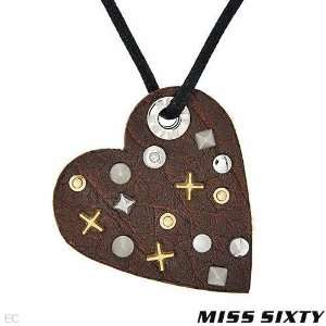 MISS SIXTY Made in Italy Stylish Heart Necklace With Genuine Diamond 