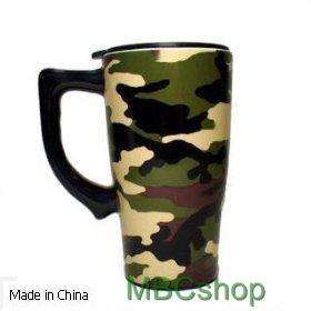 Military Theme Ceramic Coffee Travel Mug,Plastic Lid,FS  