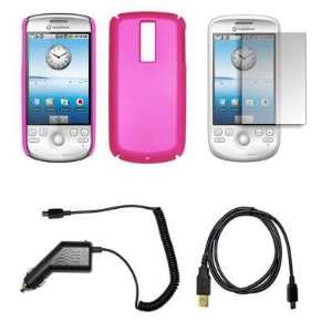  On Cover Hard Case Cell Phone Protector + Crystal Clear LCD Screen 