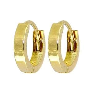  1.0 Gram 14k Gold Hoop Huggie Earrings Jewelry