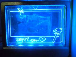 Magic Glow Pad With LED Messages Draw Board ~ Gold #4  