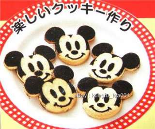 Mickey Mouse Stainless Food Cookie Cake Cutter +Stencil  