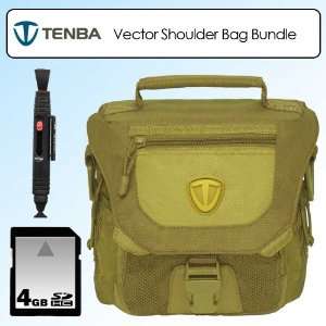  Tenba 637 252 Vector 1 Shoulder Bag Small Green Bundle 