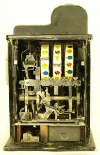 1947 MILLS NOVELTY BLACK CHERRY 10c ANTIQUE SLOT MACHINE  