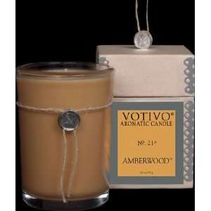  Votivo Amberwood Candle, 6.8 oz. Beauty