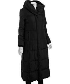 MICHAEL Michael Kors black down filled pillow collar full length coat 