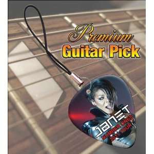 Janet Jackson 2011 Tour Premium Guitar Pick Phone Charm 