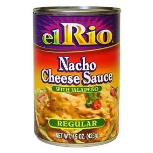  El Rio Regular Nacho Cheese Sauce w/ Jalapeno Peppers, 15 