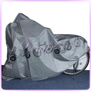 New Motorcycle Waterproof Bicycle Bike Rain Dust Cover Protector Grey 