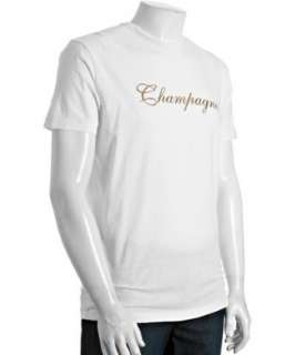 Dsquared2 white Champagne crewneck t shirt  