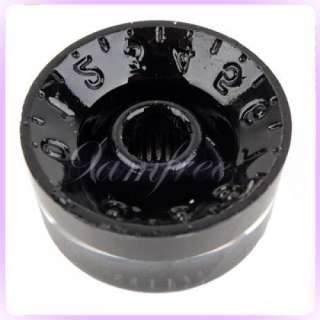 Black Speed Type Control Knob Dial for Electric Guitar  