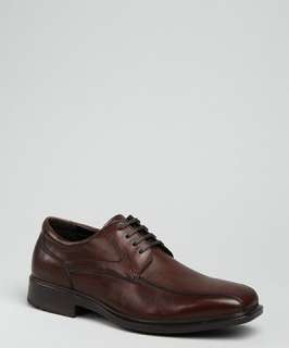 Kenneth Cole Reaction brown oiled leather Stand A Chance oxfords