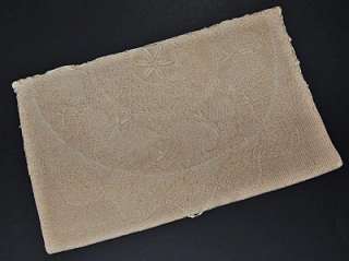 Vintage  Made in Italy Belgian Linen Crochet Lace Clutch 